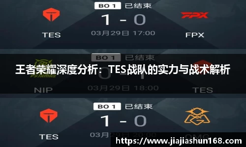 王者荣耀深度分析：TES战队的实力与战术解析