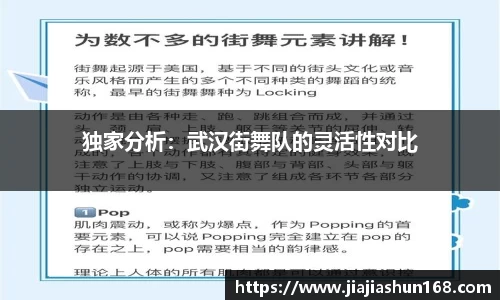 独家分析：武汉街舞队的灵活性对比